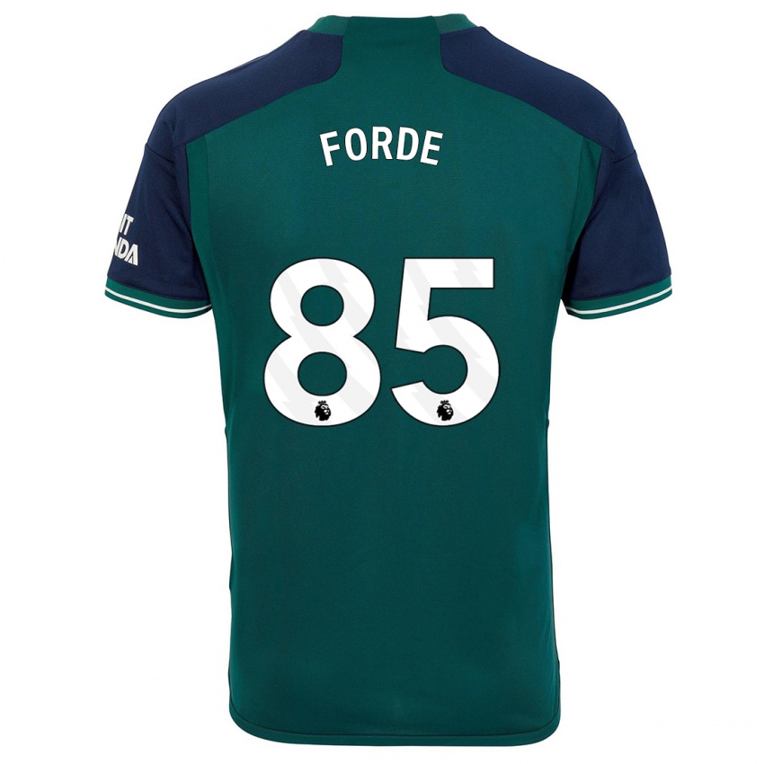 Niño Camiseta Romari Forde #85 Verde Equipación Tercera 2023/24 La Camisa