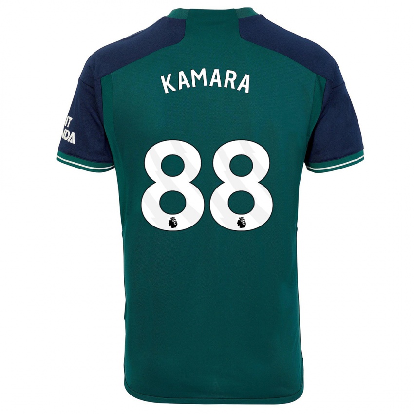 Niño Camiseta Osman Kamara #88 Verde Equipación Tercera 2023/24 La Camisa