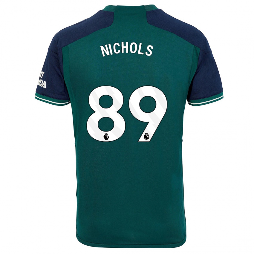 Niño Camiseta Josh Nichols #89 Verde Equipación Tercera 2023/24 La Camisa