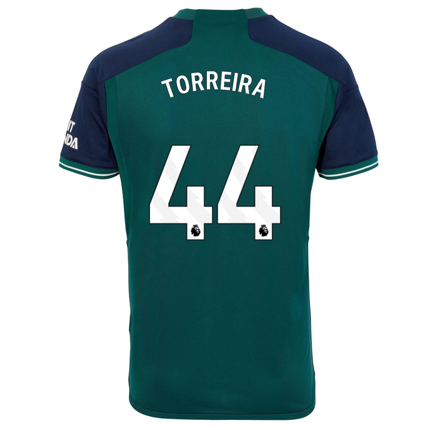 Niño Camiseta Lucas Torreira #44 Verde Equipación Tercera 2023/24 La Camisa