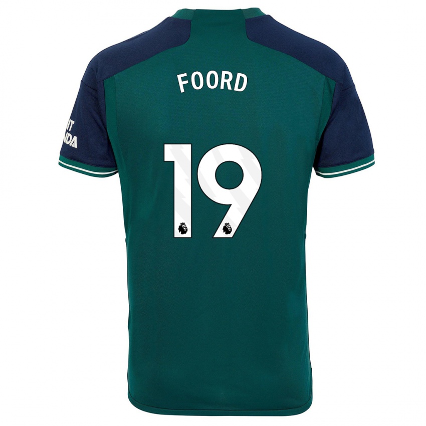 Niño Camiseta Caitlin Foord #19 Verde Equipación Tercera 2023/24 La Camisa
