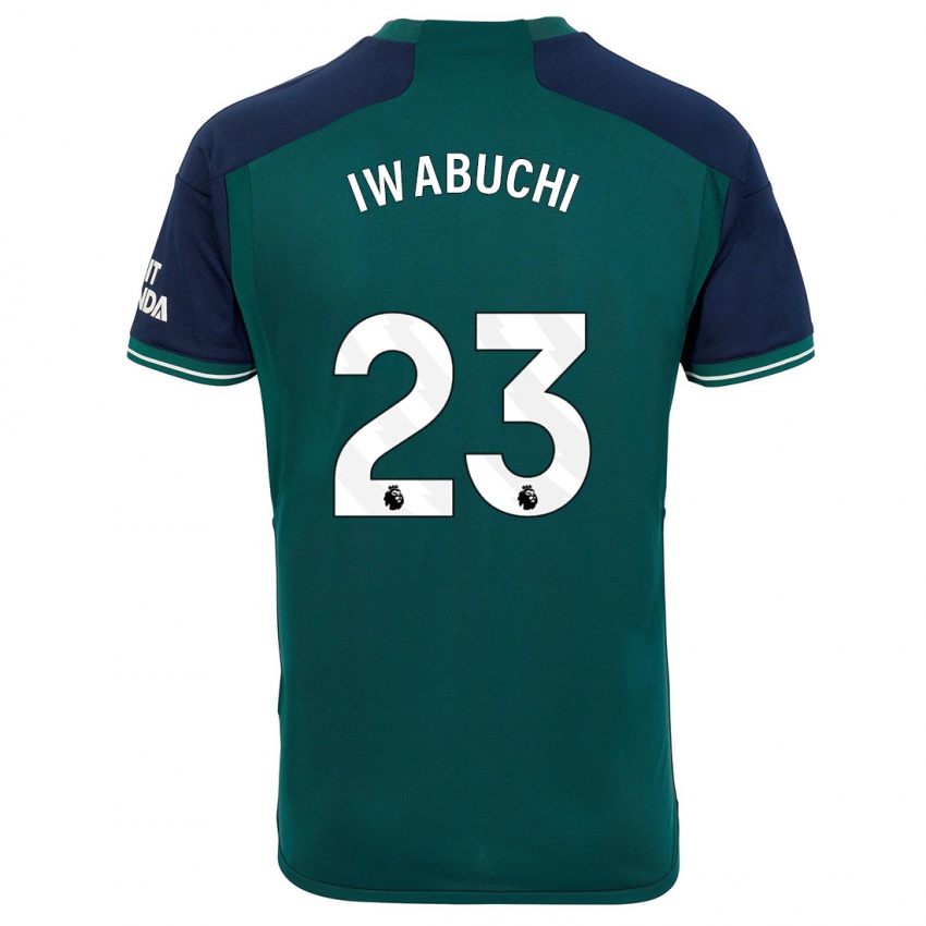 Niño Camiseta Mana Iwabuchi #23 Verde Equipación Tercera 2023/24 La Camisa