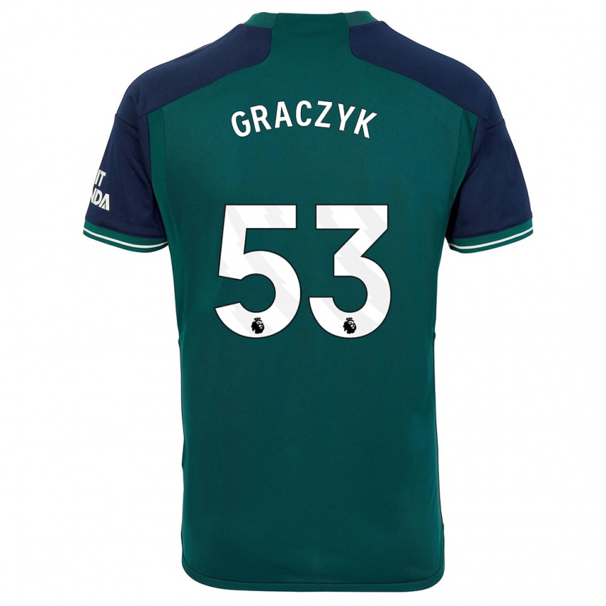 Niño Camiseta Hubert Graczyk #53 Verde Equipación Tercera 2023/24 La Camisa