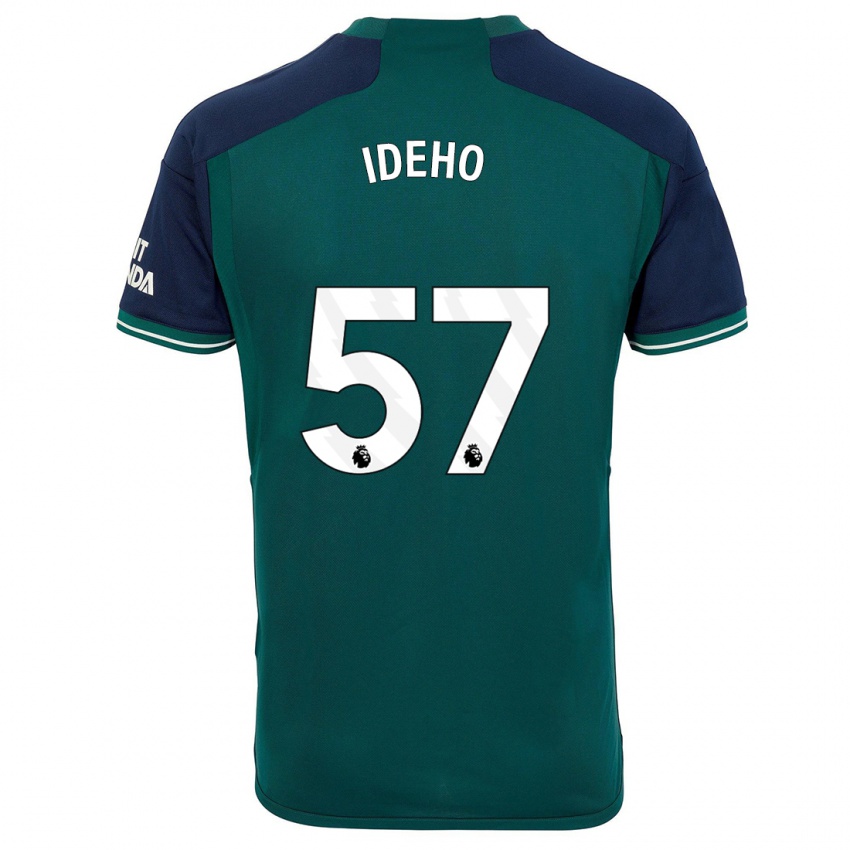 Niño Camiseta Joel Ideho #57 Verde Equipación Tercera 2023/24 La Camisa