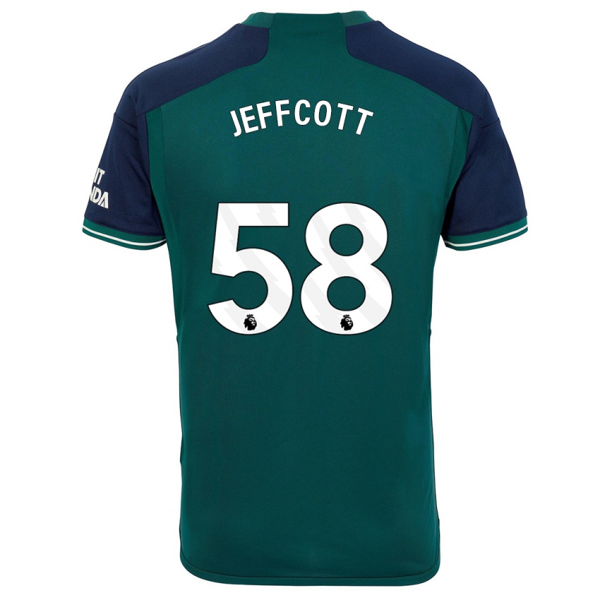 Niño Camiseta Henry Jeffcott #58 Verde Equipación Tercera 2023/24 La Camisa