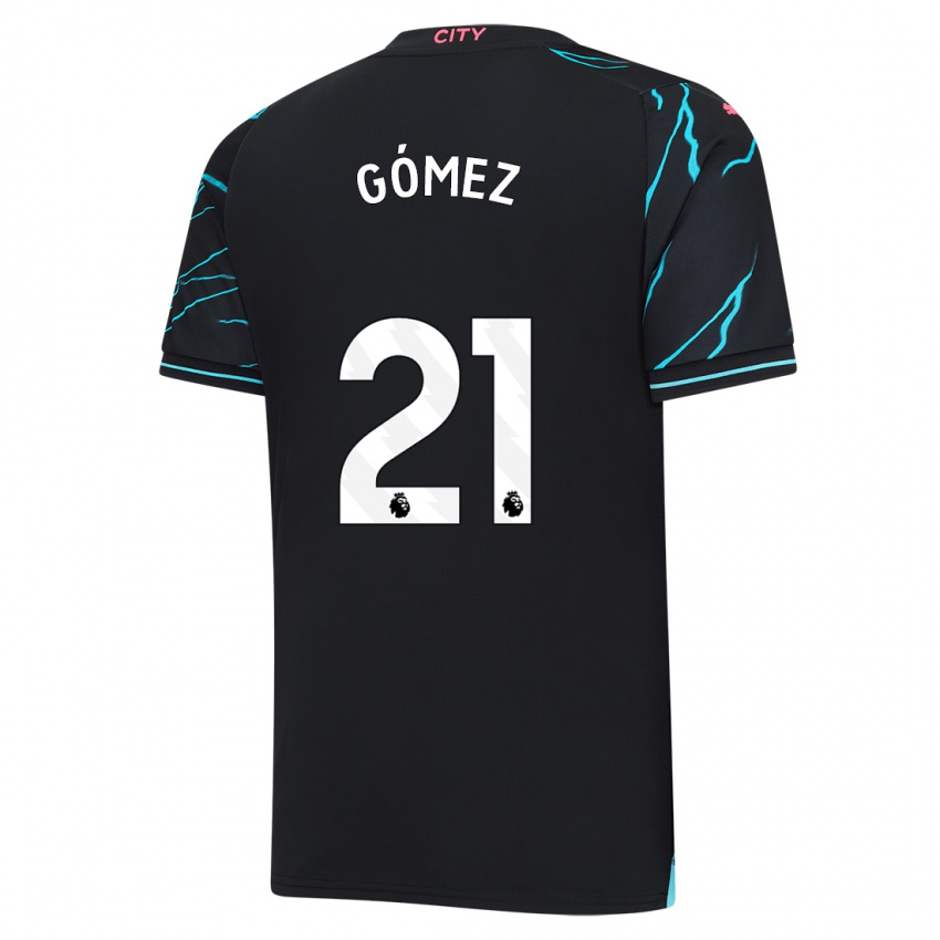 Niño Camiseta Sergio Gómez #21 Azul Oscuro Equipación Tercera 2023/24 La Camisa