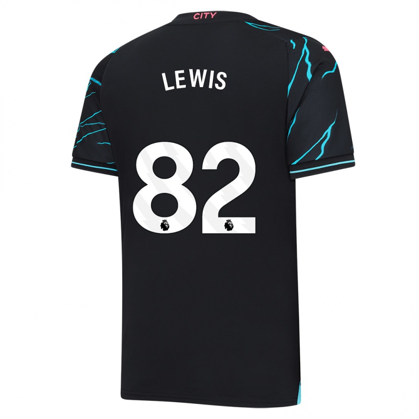 Niño Camiseta Rico Lewis #82 Azul Oscuro Equipación Tercera 2023/24 La Camisa