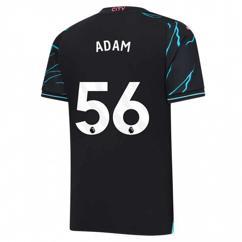 Niño Camiseta Josh Adam #56 Azul Oscuro Equipación Tercera 2023/24 La Camisa