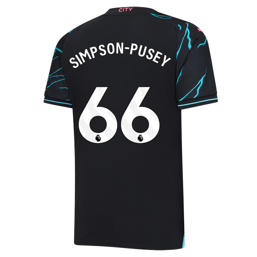 Niño Camiseta Jahmai Simpson-Pusey #66 Azul Oscuro Equipación Tercera 2023/24 La Camisa