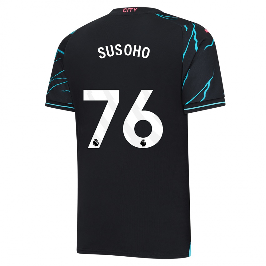 Niño Camiseta Mahamadou Susoho #76 Azul Oscuro Equipación Tercera 2023/24 La Camisa