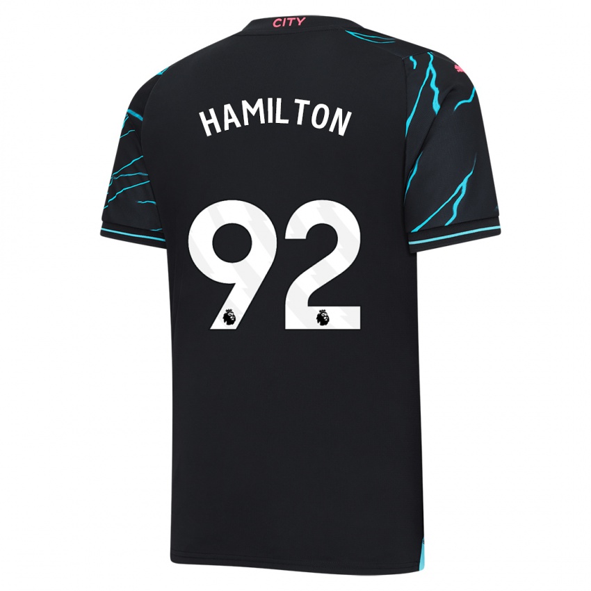 Niño Camiseta Micah Hamilton #92 Azul Oscuro Equipación Tercera 2023/24 La Camisa
