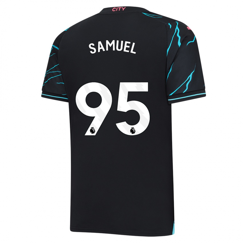 Niño Camiseta Lakyle Samuel #95 Azul Oscuro Equipación Tercera 2023/24 La Camisa