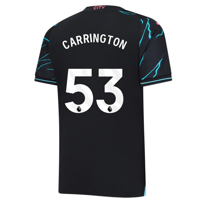 Niño Camiseta Ezra Carrington #53 Azul Oscuro Equipación Tercera 2023/24 La Camisa
