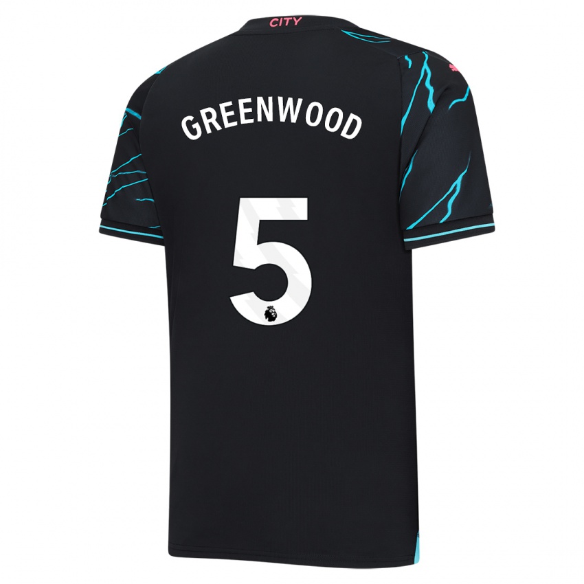 Niño Camiseta Alex Greenwood #5 Azul Oscuro Equipación Tercera 2023/24 La Camisa