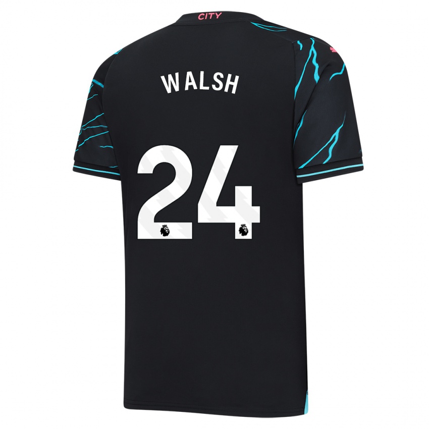 Niño Camiseta Keira Walsh #24 Azul Oscuro Equipación Tercera 2023/24 La Camisa