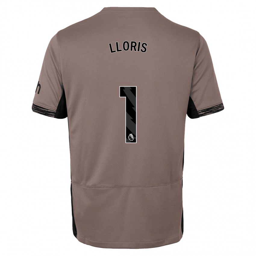 Niño Camiseta Hugo Lloris #1 Beige Obscuro Equipación Tercera 2023/24 La Camisa