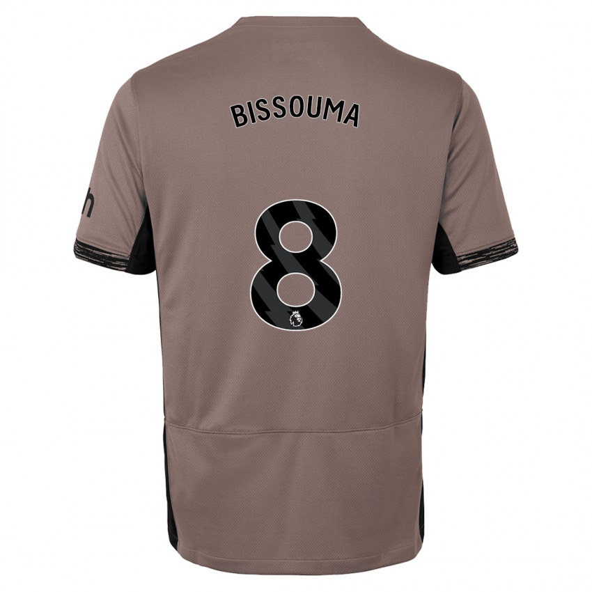 Niño Camiseta Yves Bissouma #8 Beige Obscuro Equipación Tercera 2023/24 La Camisa