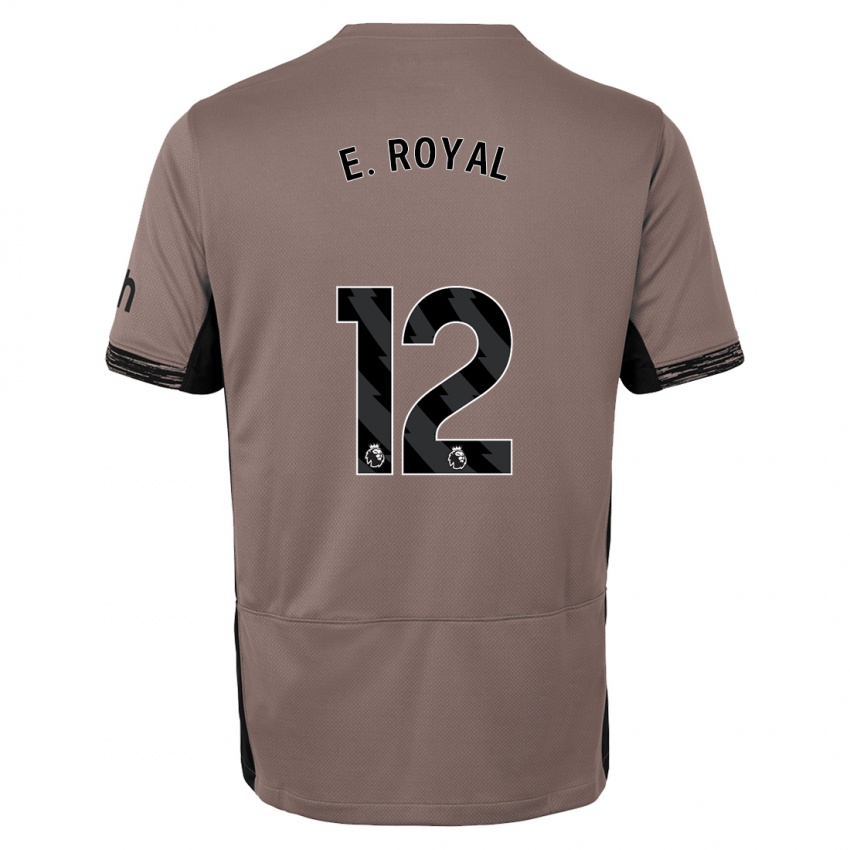 Niño Camiseta Emerson Royal #12 Beige Obscuro Equipación Tercera 2023/24 La Camisa