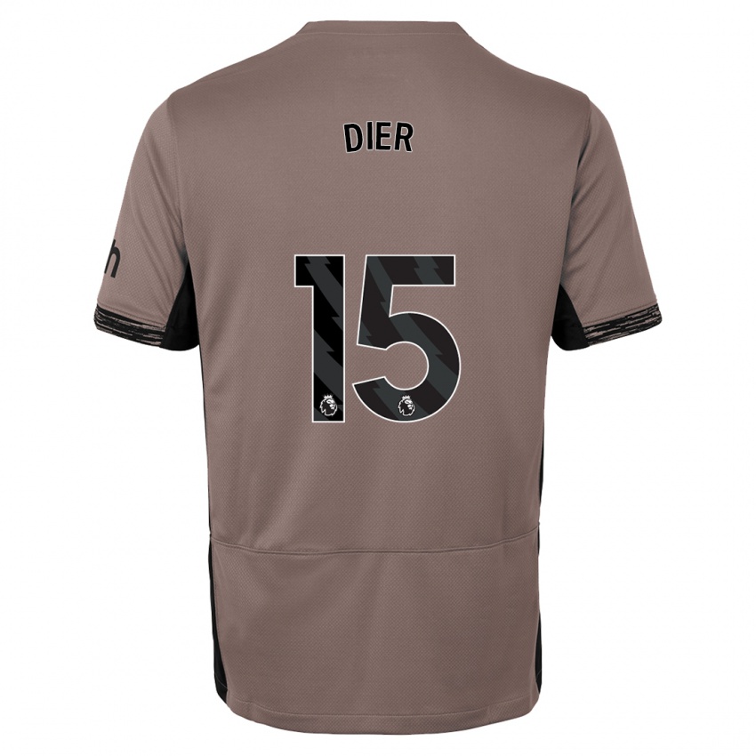 Niño Camiseta Eric Dier #15 Beige Obscuro Equipación Tercera 2023/24 La Camisa