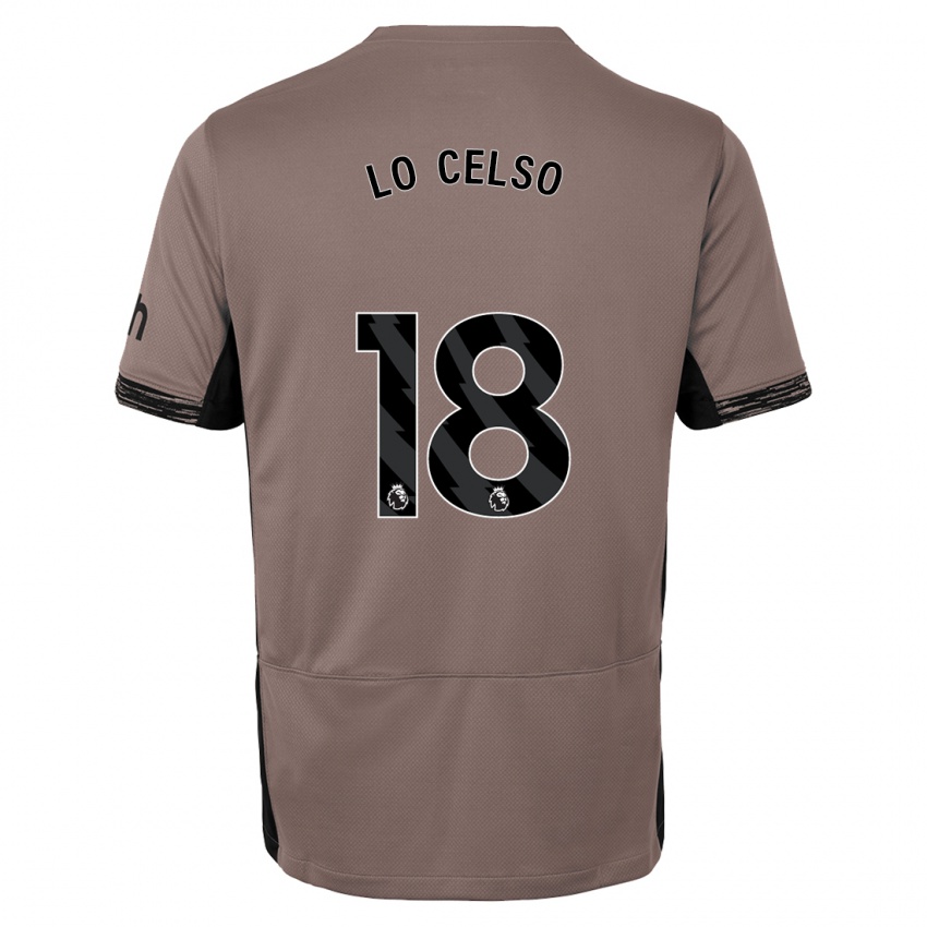 Niño Camiseta Giovani Lo Celso #18 Beige Obscuro Equipación Tercera 2023/24 La Camisa