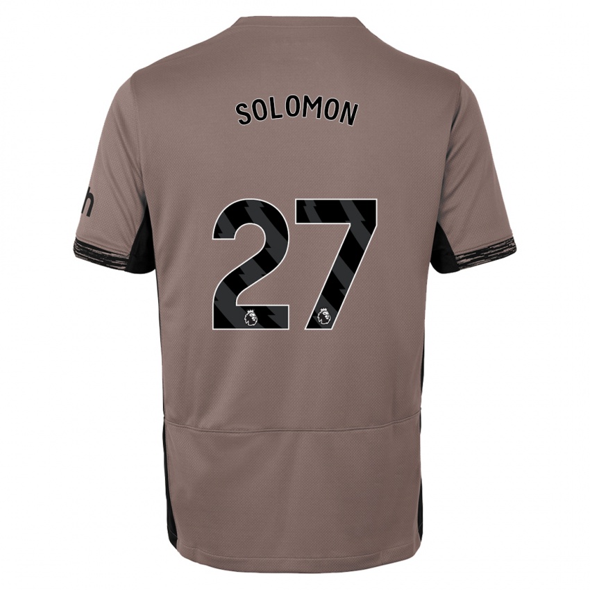 Niño Camiseta Manor Solomon #27 Beige Obscuro Equipación Tercera 2023/24 La Camisa