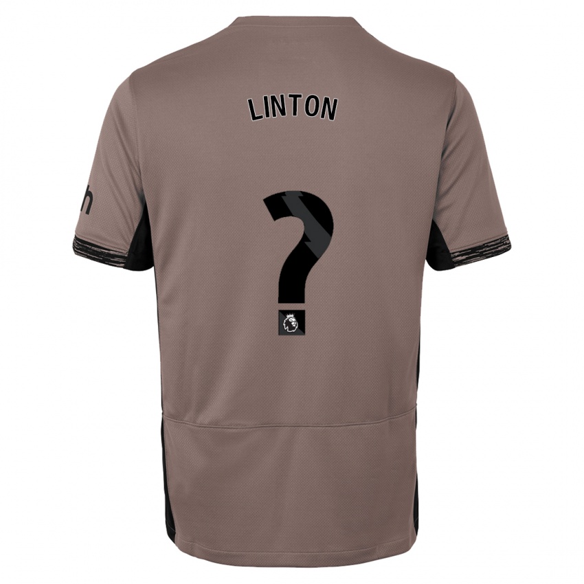 Niño Camiseta Jahziah Linton #0 Beige Obscuro Equipación Tercera 2023/24 La Camisa