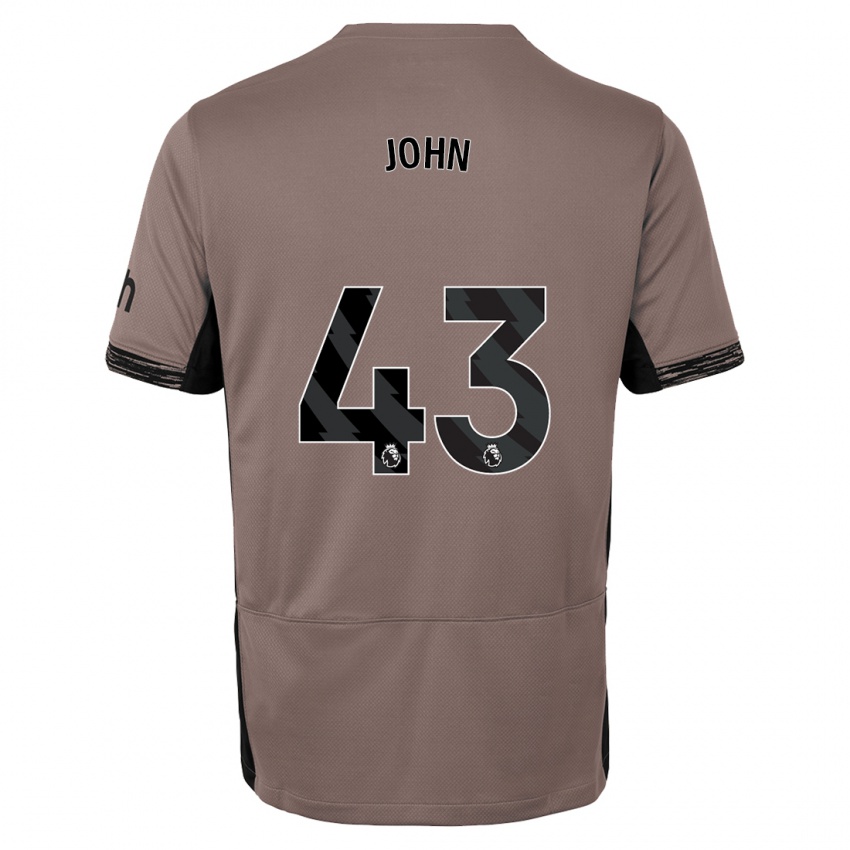 Niño Camiseta Nile John #43 Beige Obscuro Equipación Tercera 2023/24 La Camisa