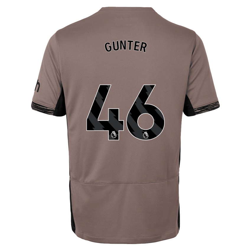 Niño Camiseta Luca Gunter #46 Beige Obscuro Equipación Tercera 2023/24 La Camisa
