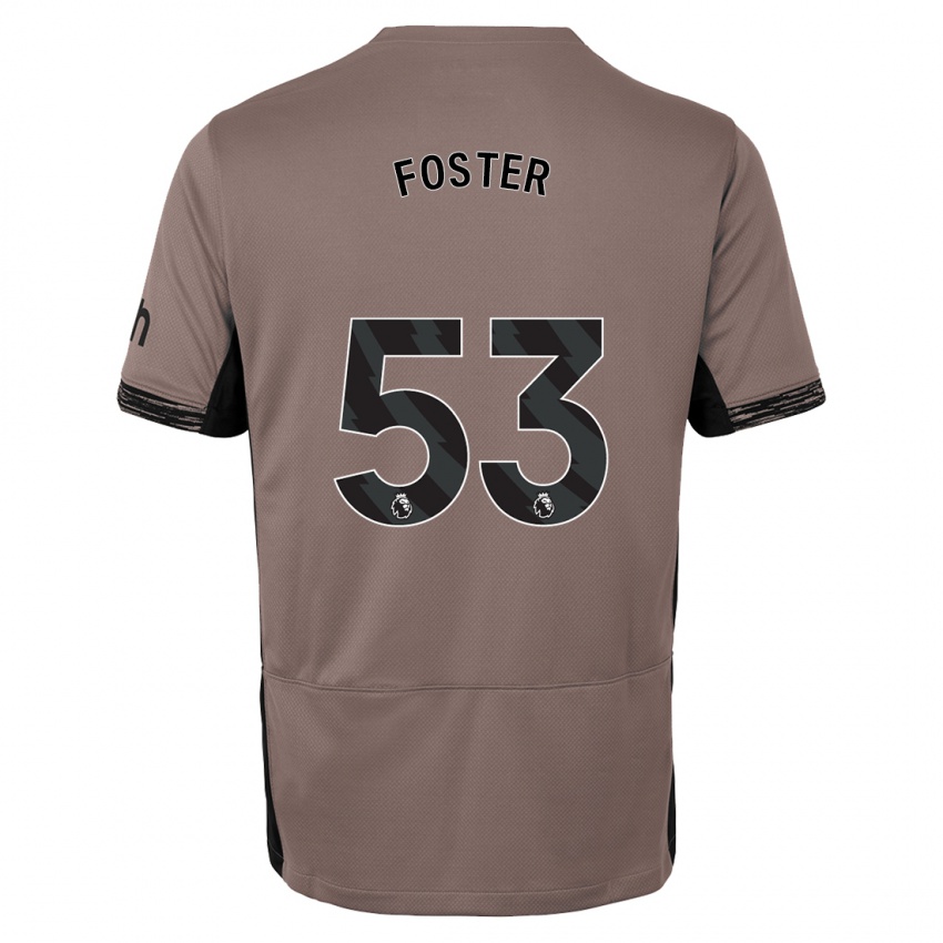 Niño Camiseta Brooklyn Lyons Foster #53 Beige Obscuro Equipación Tercera 2023/24 La Camisa