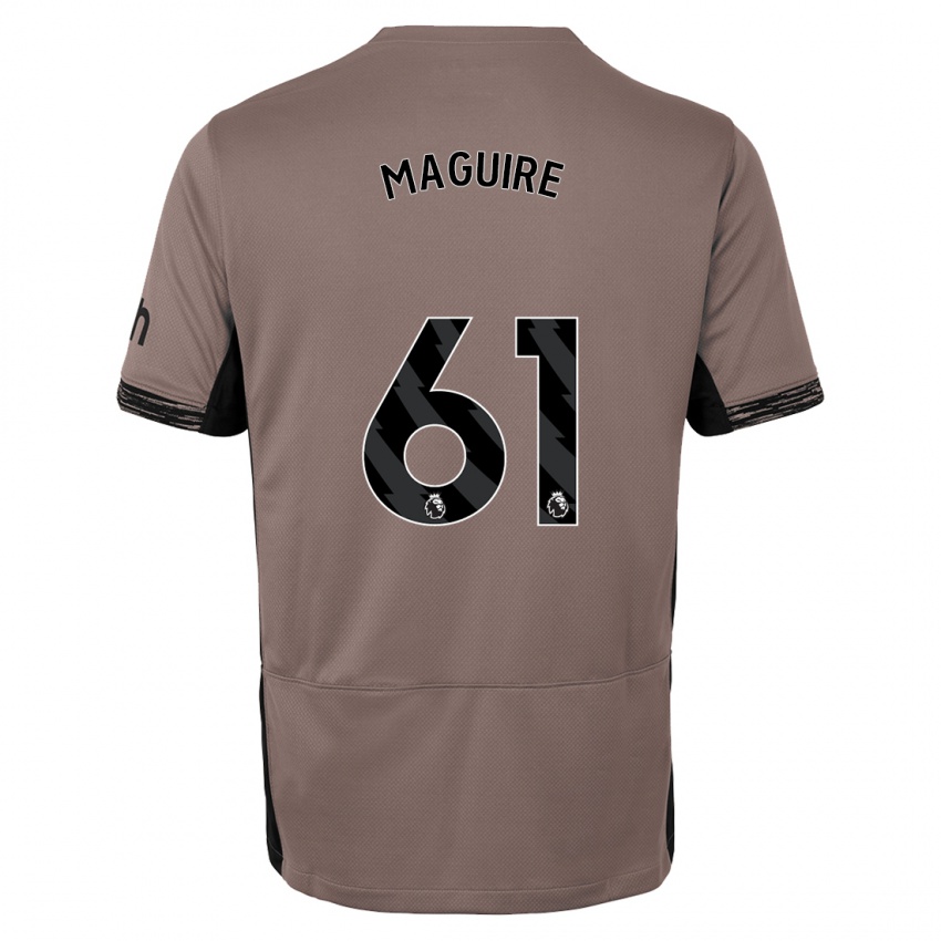 Niño Camiseta Aaron Maguire #61 Beige Obscuro Equipación Tercera 2023/24 La Camisa