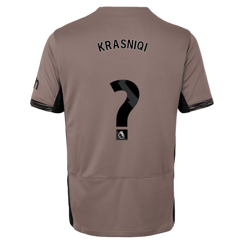 Niño Camiseta Elliot Krasniqi #0 Beige Obscuro Equipación Tercera 2023/24 La Camisa