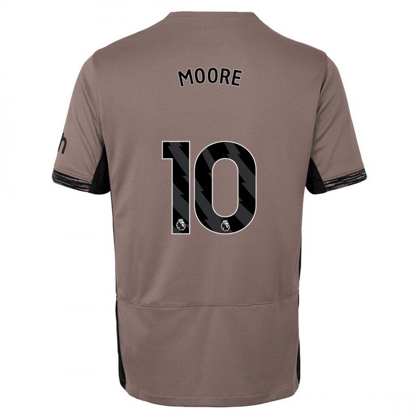 Niño Camiseta Mikey Moore #10 Beige Obscuro Equipación Tercera 2023/24 La Camisa