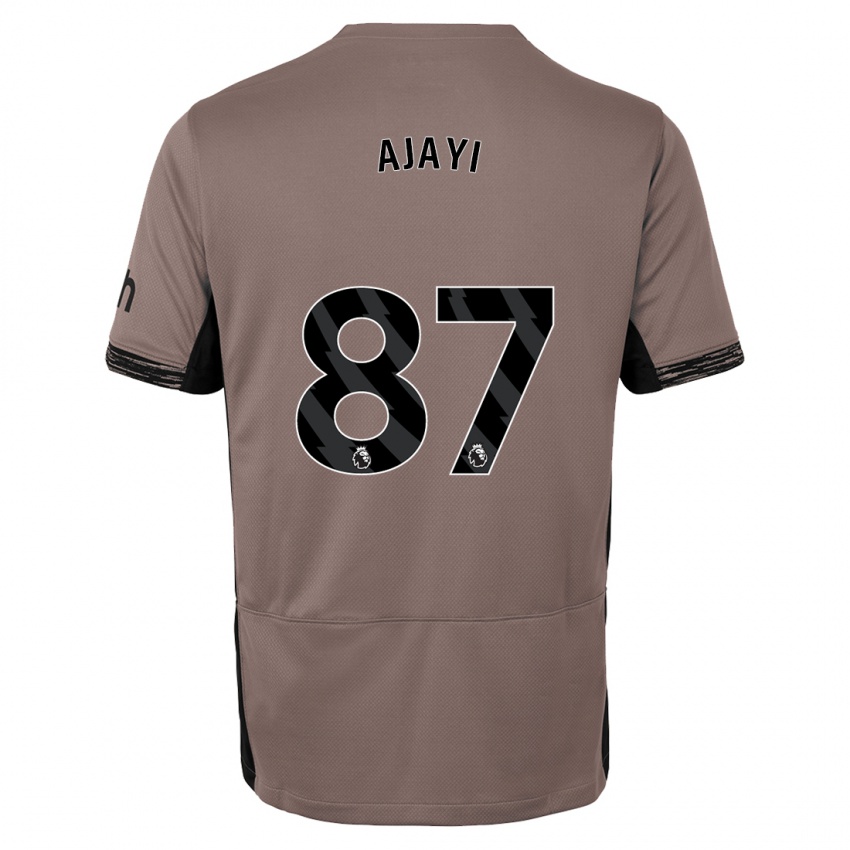 Niño Camiseta Damola Ajayi #87 Beige Obscuro Equipación Tercera 2023/24 La Camisa