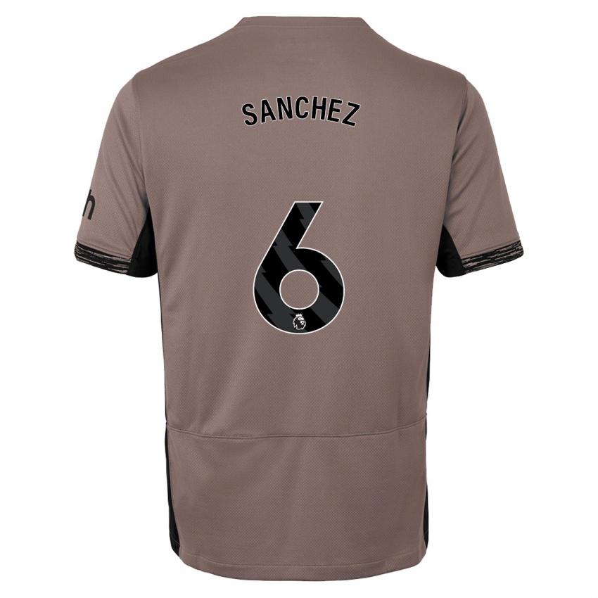 Niño Camiseta Davinson Sanchez #6 Beige Obscuro Equipación Tercera 2023/24 La Camisa