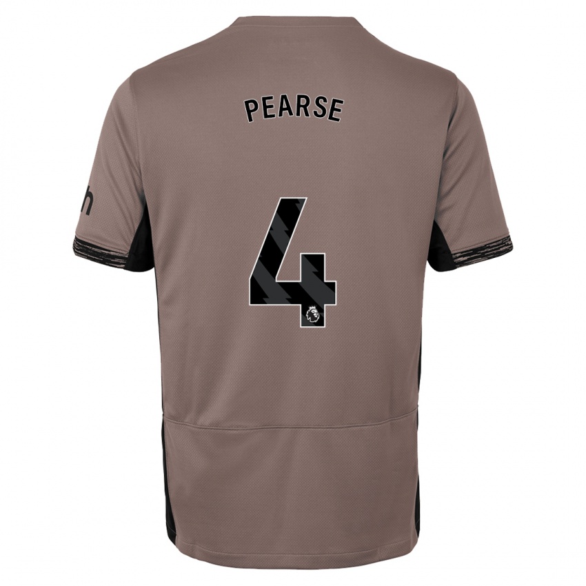 Niño Camiseta Gracie Pearse #4 Beige Obscuro Equipación Tercera 2023/24 La Camisa