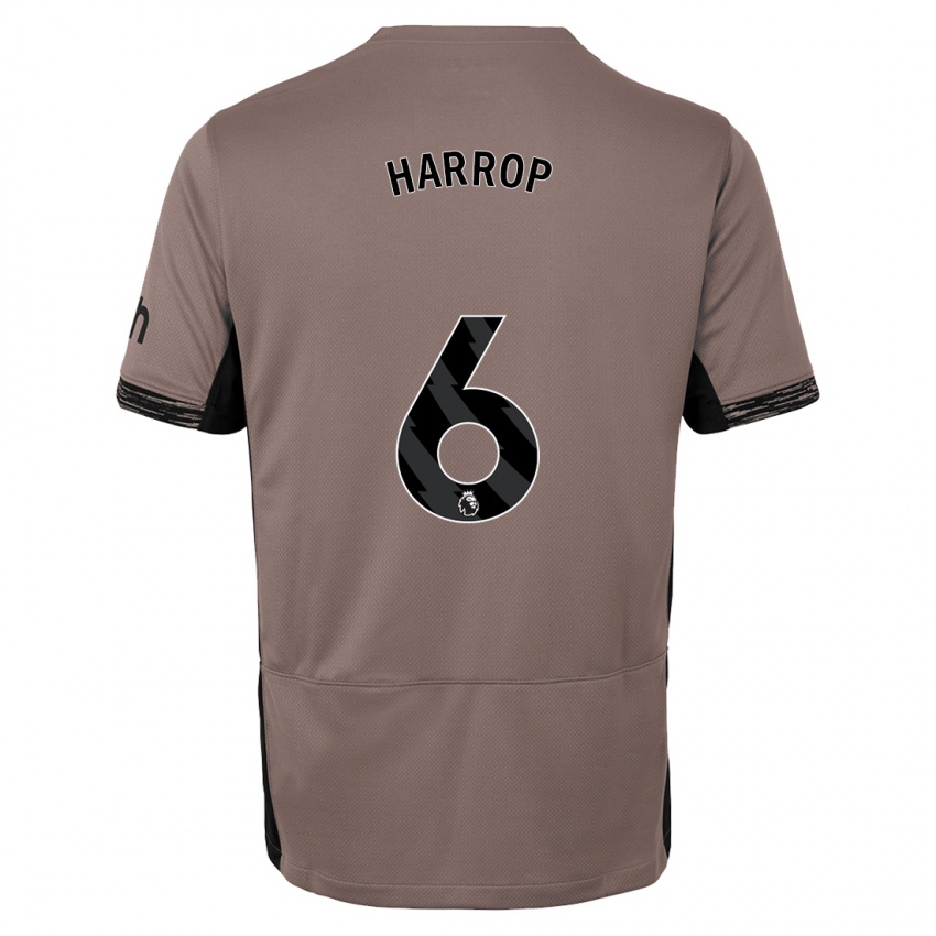 Niño Camiseta Kerys Harrop #6 Beige Obscuro Equipación Tercera 2023/24 La Camisa