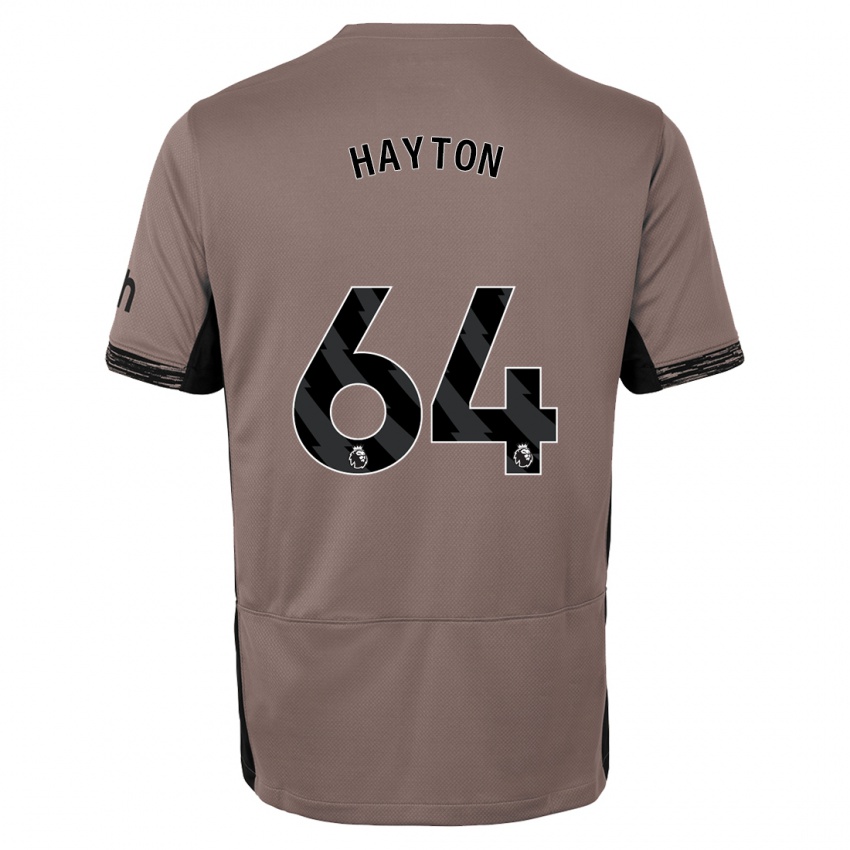 Niño Camiseta Adam Hayton #64 Beige Obscuro Equipación Tercera 2023/24 La Camisa