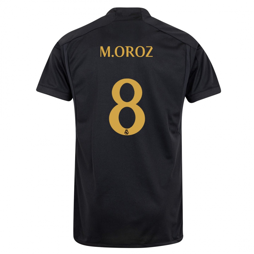 Niño Camiseta Maite Oroz #8 Negro Equipación Tercera 2023/24 La Camisa