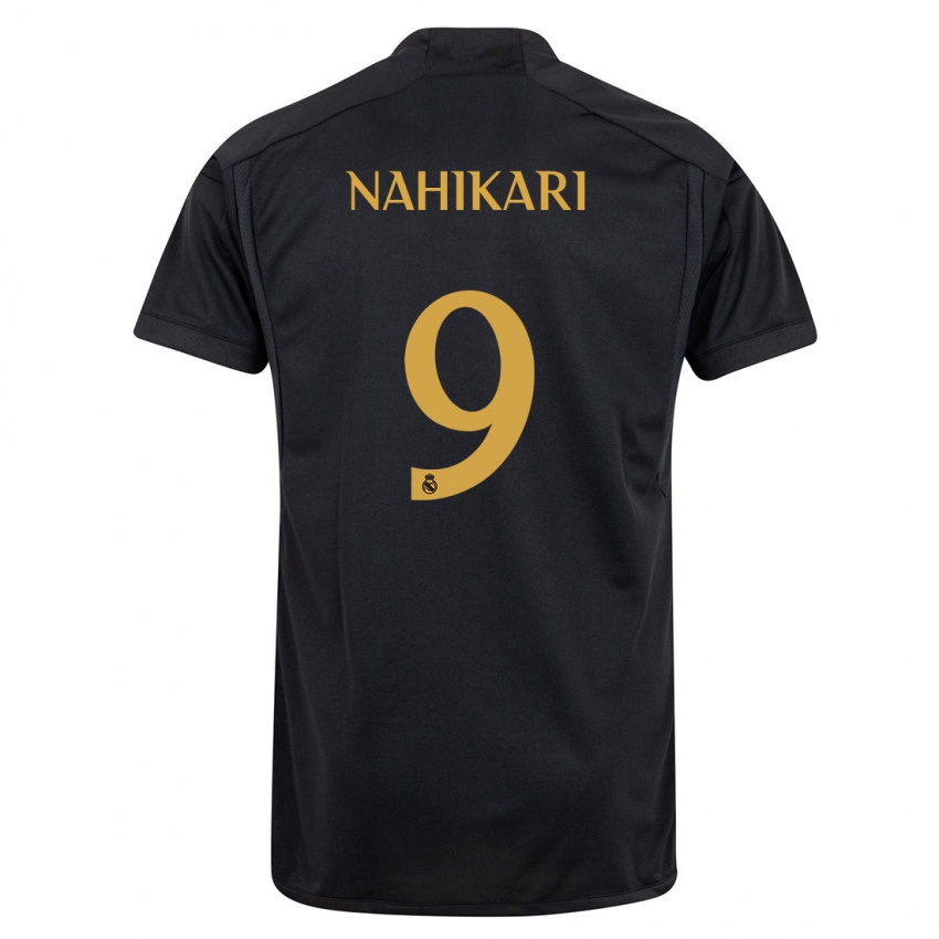 Niño Camiseta Nahikari Garcia #9 Negro Equipación Tercera 2023/24 La Camisa
