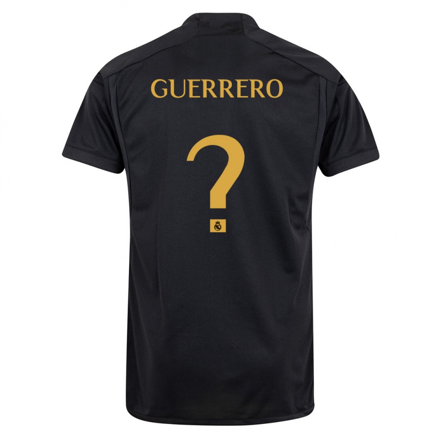 Niño Camiseta Julen Guerrero #0 Negro Equipación Tercera 2023/24 La Camisa