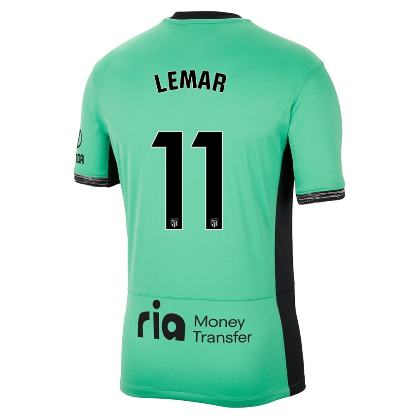 Niño Camiseta Thomas Lemar #11 Primavera Verde Equipación Tercera 2023/24 La Camisa
