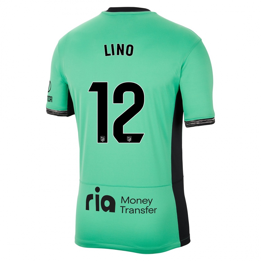 Niño Camiseta Samuel Lino #12 Primavera Verde Equipación Tercera 2023/24 La Camisa