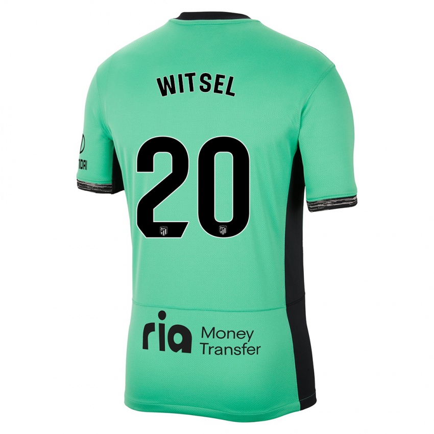 Niño Camiseta Axel Witsel #20 Primavera Verde Equipación Tercera 2023/24 La Camisa