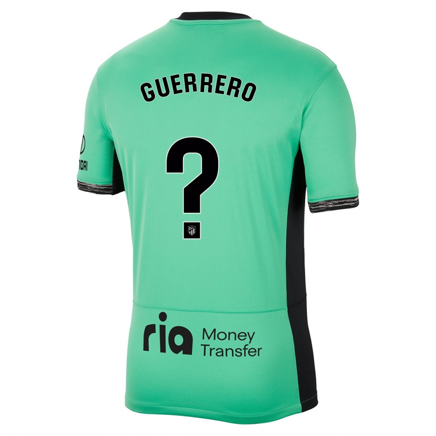 Niño Camiseta Sergio Guerrero #0 Primavera Verde Equipación Tercera 2023/24 La Camisa