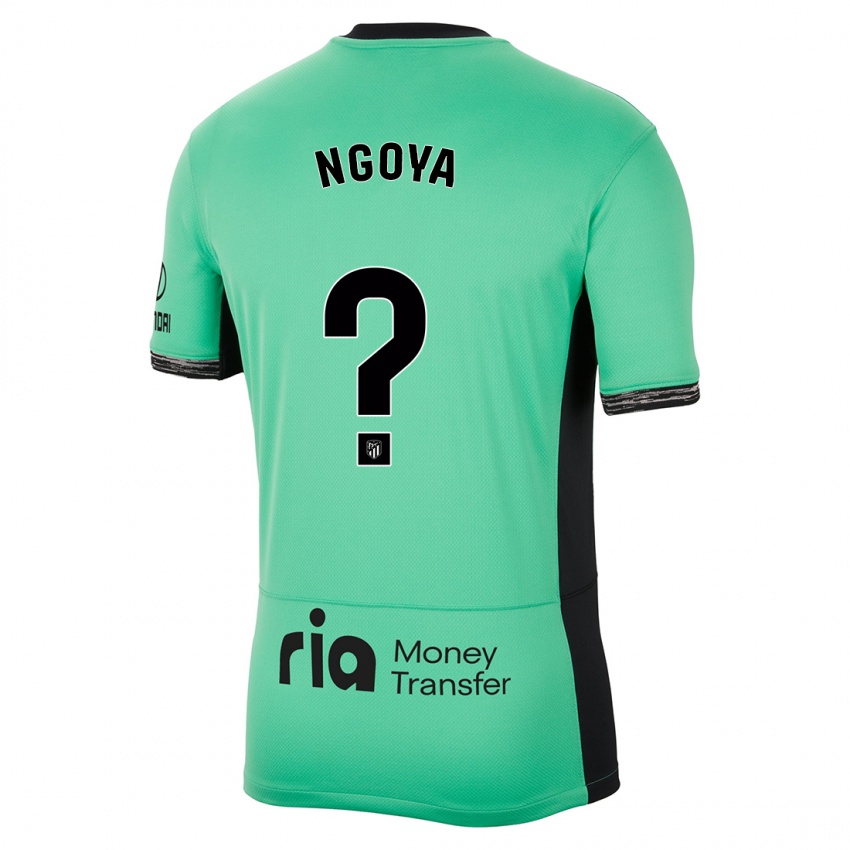 Niño Camiseta Joël Ngoya #0 Primavera Verde Equipación Tercera 2023/24 La Camisa