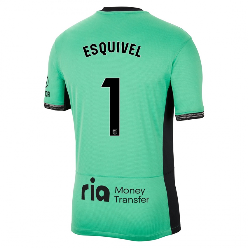 Niño Camiseta Salvi Esquivel #1 Primavera Verde Equipación Tercera 2023/24 La Camisa