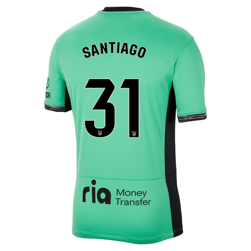 Niño Camiseta Abraham Santiago #31 Primavera Verde Equipación Tercera 2023/24 La Camisa