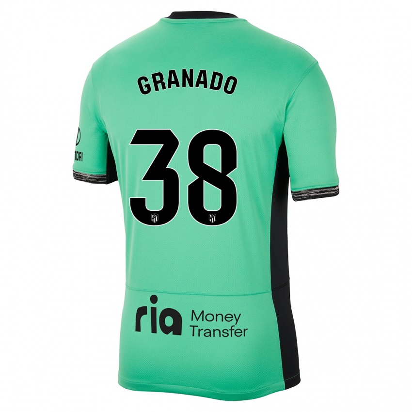 Niño Camiseta Adrian Granado #38 Primavera Verde Equipación Tercera 2023/24 La Camisa