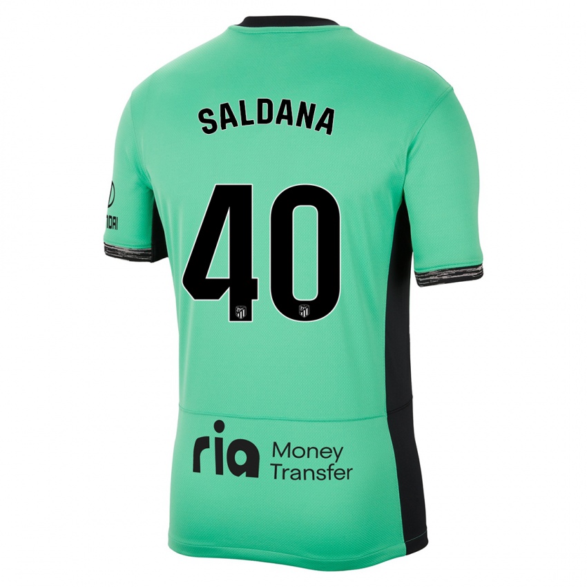 Niño Camiseta Jose Saldana #40 Primavera Verde Equipación Tercera 2023/24 La Camisa