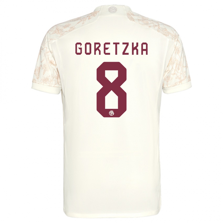Niño Camiseta Leon Goretzka #8 Blanquecino Equipación Tercera 2023/24 La Camisa
